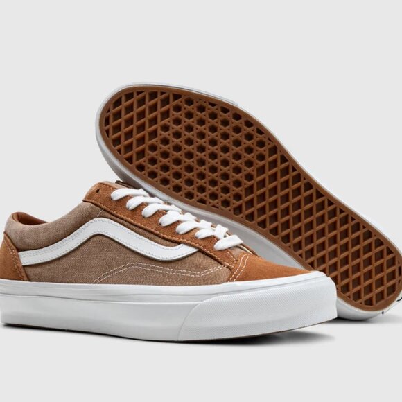 VANS LX Premium Old Skool 36 WASHED BROWN 2025 Men's Skateboarding Shoes 12 NEW - Picture 12 of 15